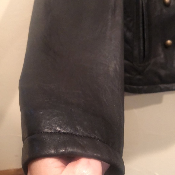 Wilsons Leather black military style jacket. Size XS/S - Picture 5 of 8